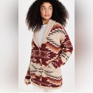 Faherty Brand ThunderVoice Eagle Cardigan in Sunset, XS